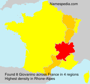 Surname Giovanino in France
