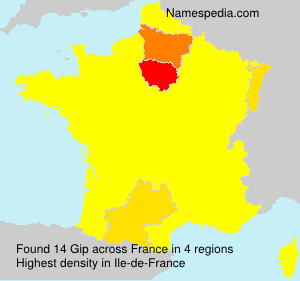 Surname Gip in France Surname Gip in France