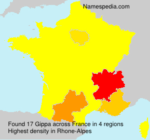 Surname Gippa in France Surname Gippa in France