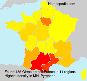Surname Girma in France Surname Girma in France