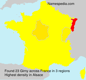 Surname Girny in France Surname Girny in France