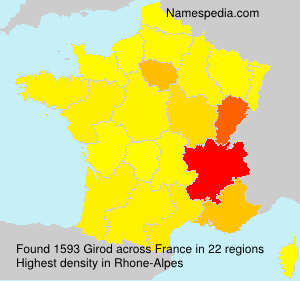Surname Girod in France Surname Girod in France