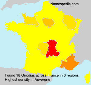Surname Girodias in France Surname Girodias in France