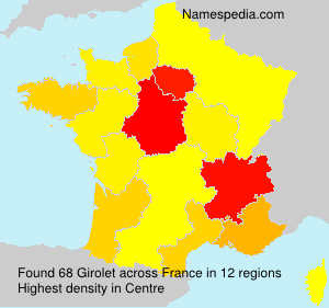 Surname Girolet in France Surname Girolet in France