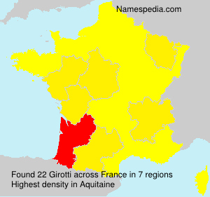 Surname Girotti in France Surname Girotti in France