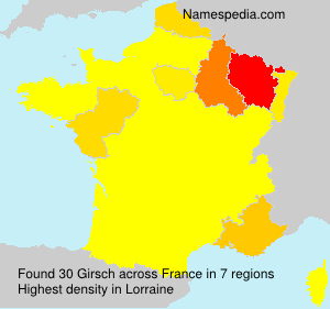 Surname Girsch in France Surname Girsch in France