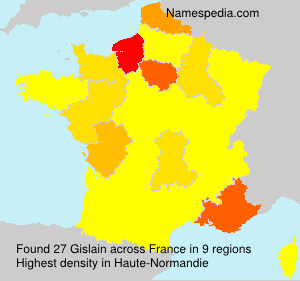 Surname Gislain in France Surname Gislain in France