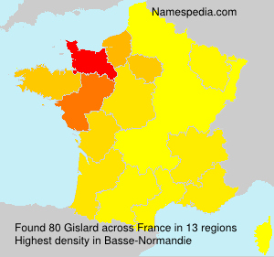 Surname Gislard in France Surname Gislard in France