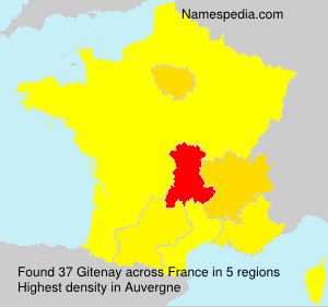 Surname Gitenay in France Surname Gitenay in France