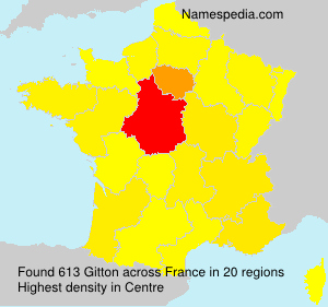 Surname Gitton in France Surname Gitton in France