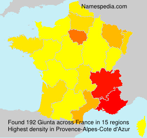 Surname Giunta in France Surname Giunta in France