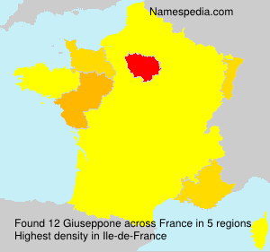 Surname Giuseppone in France Surname Giuseppone in France