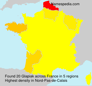 Surname Glapiak in France Surname Glapiak in France