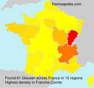 Surname Glauser in France Surname Glauser in France