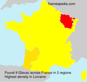 Surname Glavac in France Surname Glavac in France