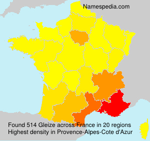 Surname Gleize in France Surname Gleize in France