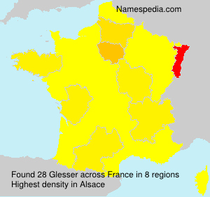 Surname Glesser in France Surname Glesser in France