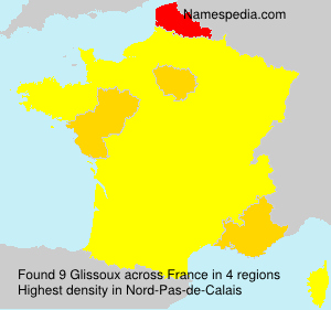 Surname Glissoux in France Surname Glissoux in France