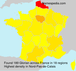 Surname Glorian in France Surname Glorian in France