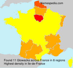 Surname Glowacka in France Surname Glowacka in France