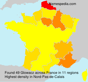 Surname Glowacz in France Surname Glowacz in France