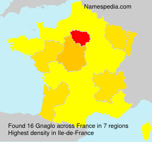Surname Gnaglo in France Surname Gnaglo in France