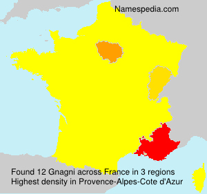 Surname Gnagni in France Surname Gnagni in France