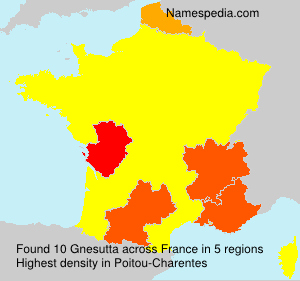 Surname Gnesutta in France Surname Gnesutta in France