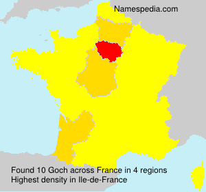 Surname Goch in France Surname Goch in France