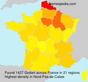 Surname Godart in France Surname Godart in France