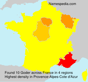 Surname Goder in France Surname Goder in France