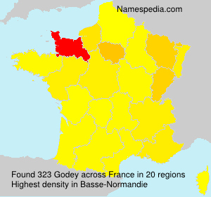 Surname Godey in France Surname Godey in France