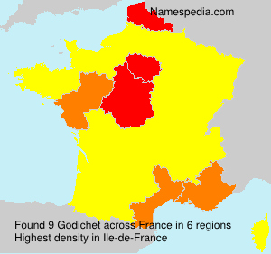Surname Godichet in France Surname Godichet in France