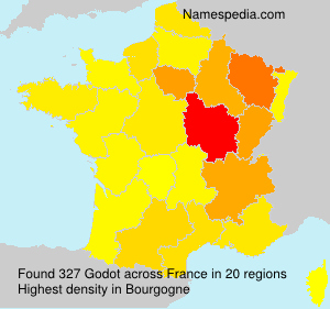 Surname Godot in France Surname Godot in France
