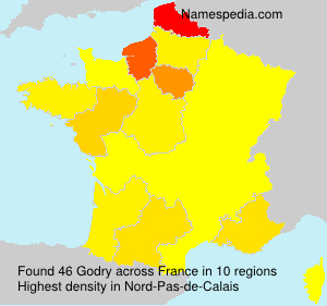 Surname Godry in France Surname Godry in France