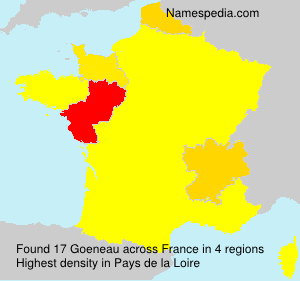 Surname Goeneau in France Surname Goeneau in France