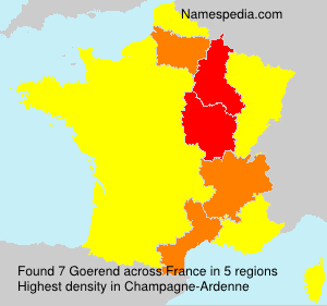 Surname Goerend in France Surname Goerend in France