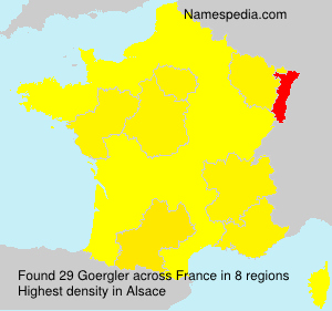 Surname Goergler in France Surname Goergler in France