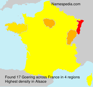 Surname Goering in France