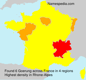 Surname Goerung in France Surname Goerung in France