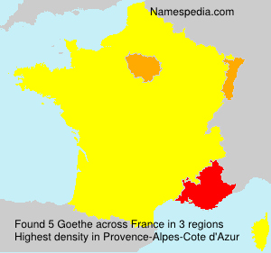 Surname Goethe in France Surname Goethe in France