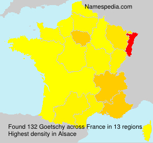 Surname Goetschy in France Surname Goetschy in France