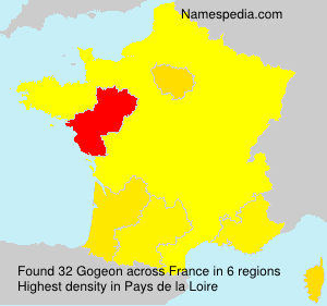 Surname Gogeon in France Surname Gogeon in France