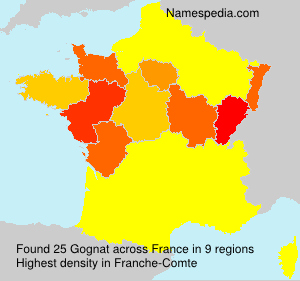Surname Gognat in France