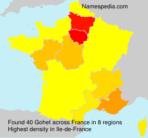 Surname Gohet in France Surname Gohet in France