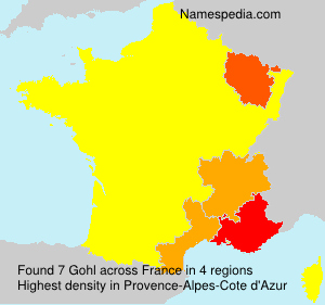 Surname Gohl in France Surname Gohl in France