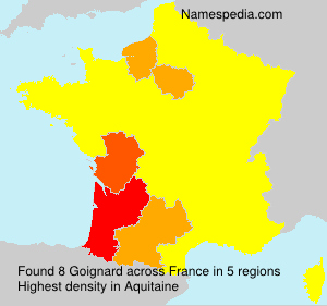 Surname Goignard in France Surname Goignard in France