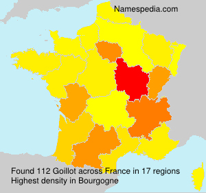 Surname Goillot in France Surname Goillot in France