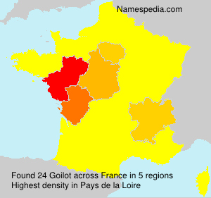 Surname Goilot in France Surname Goilot in France