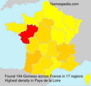 Surname Goineau in France Surname Goineau in France